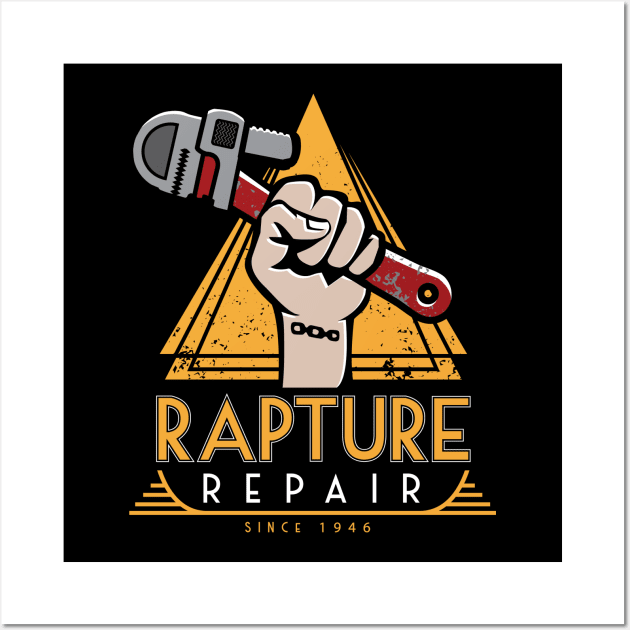 Rapture Repair (no outline) Wall Art by SchlitzFace